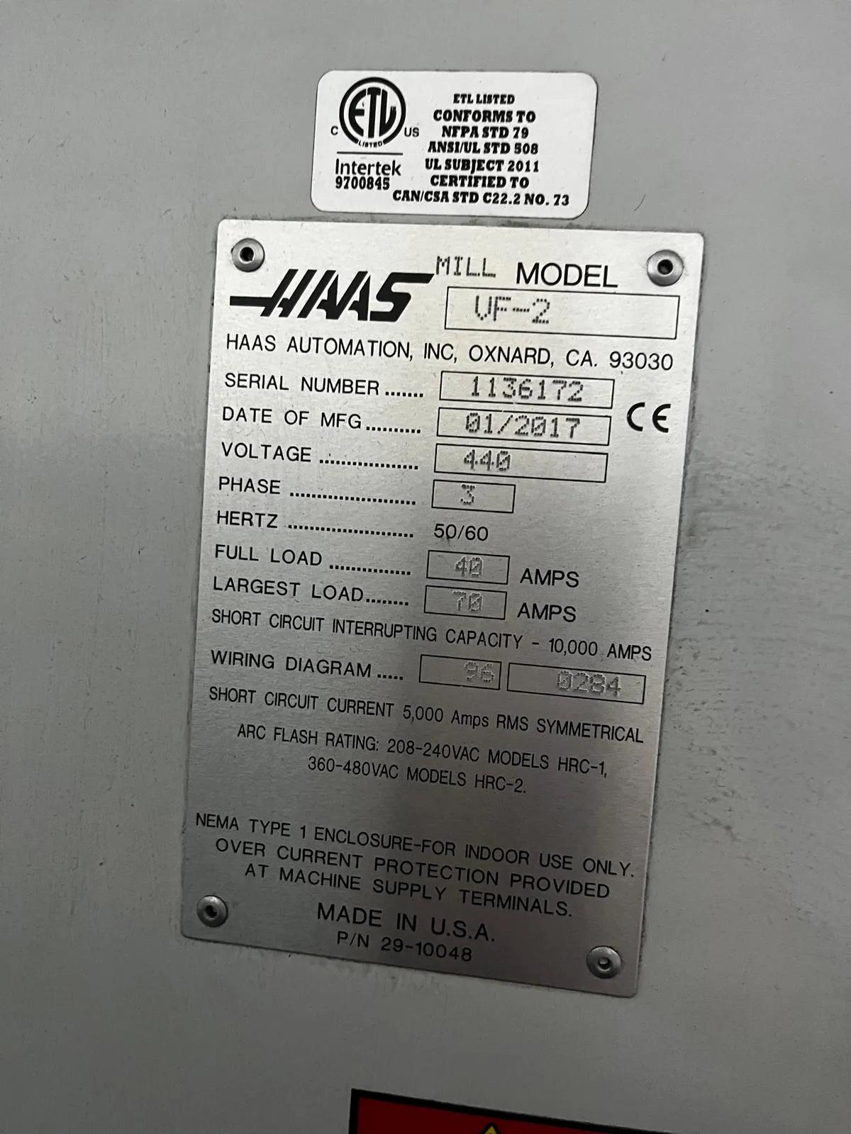 Usado Centro de mecanizado vertical Haas VF 2 I