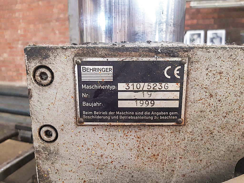 Used Behringer HBP 310/523 - Band Saw  - 1999