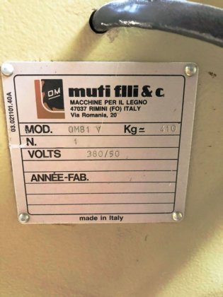 Usado Muti OMB 1V - Carpintería - Tenoner