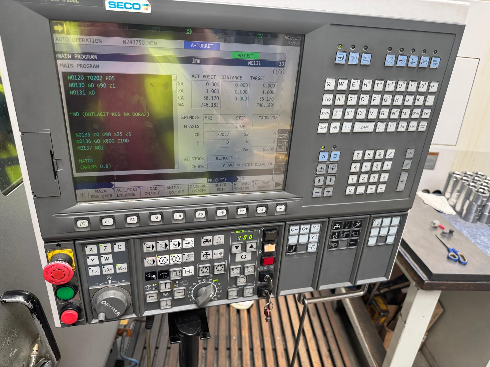 Used Okuma LU300-MY I CNC Lathe I 2006