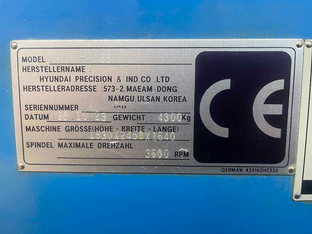 Gebruikt Hyundai HIT-18S - CNC Draaibank - 1995