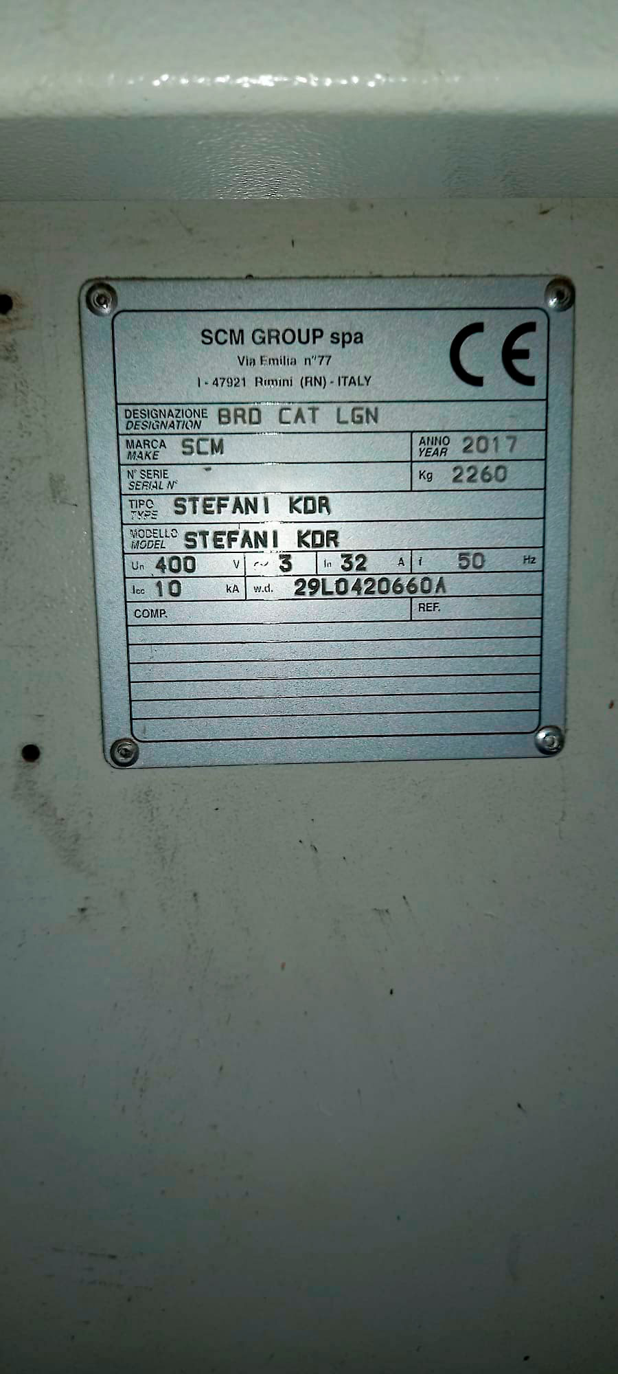 Usado SCM Stefani KD - Biselado - 2017