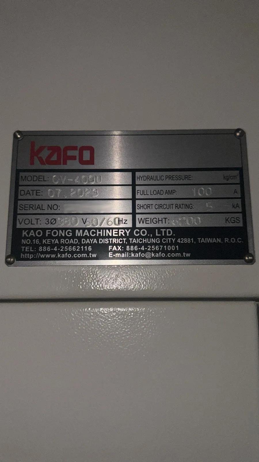 Usado Centro de mecanizado vertical Kafo CV-400U I 2023