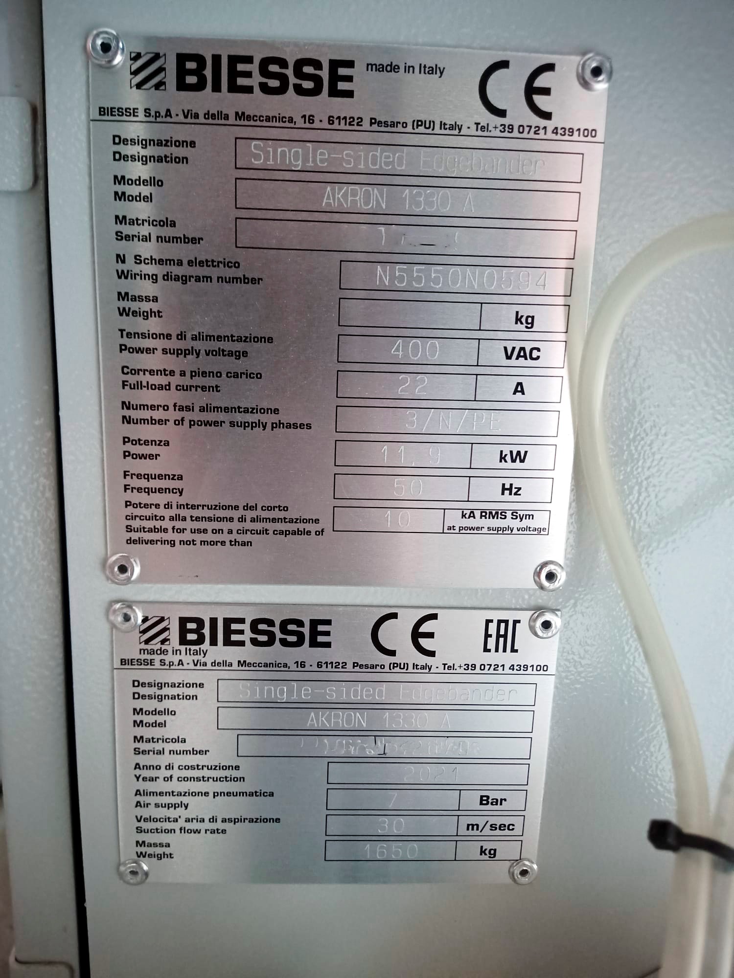 Used Biesse Akron 1330 A - Edgebanding - 2021