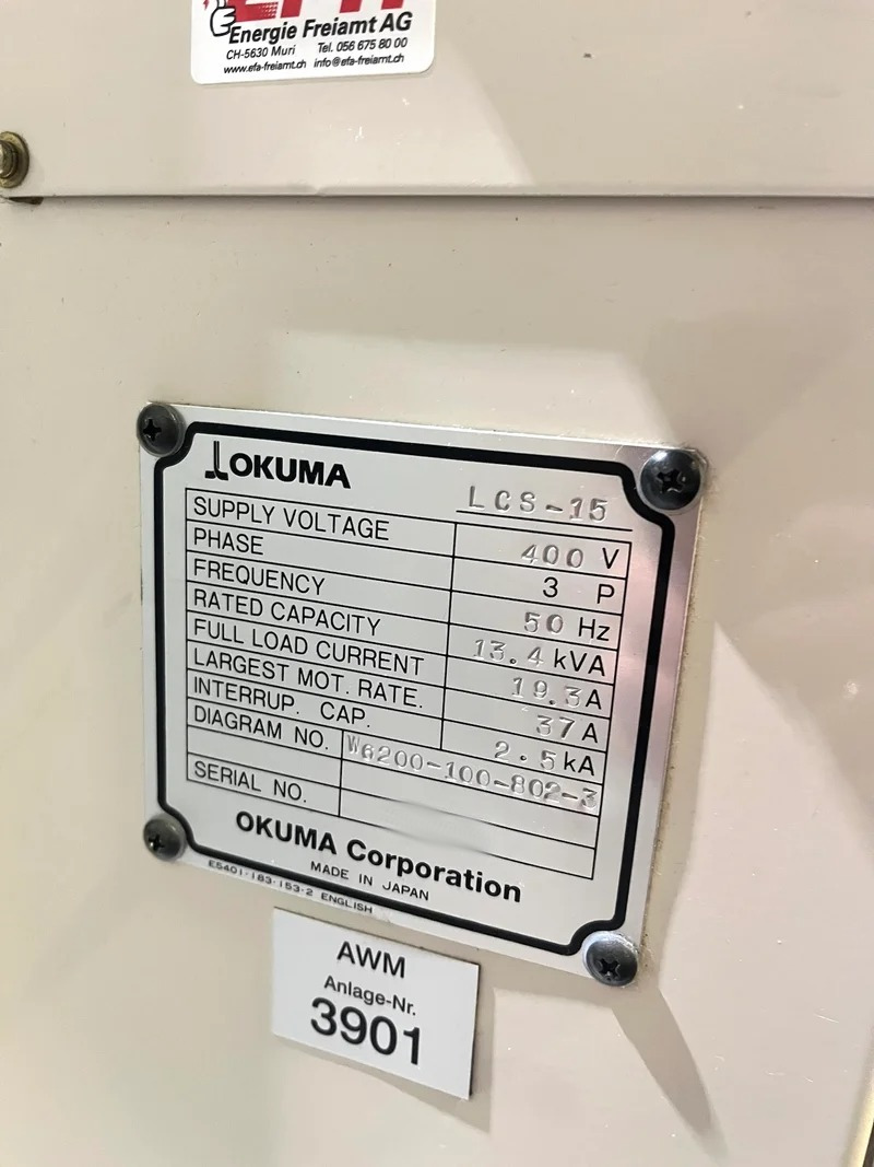 Used Okuma LCS-15 I CNC Lathe