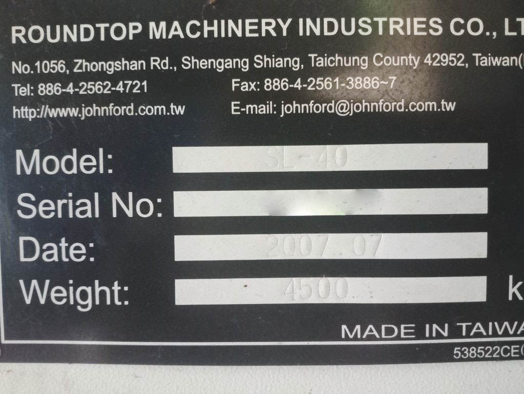 Used Johnford SL-40 - CNC Lathe - 2007