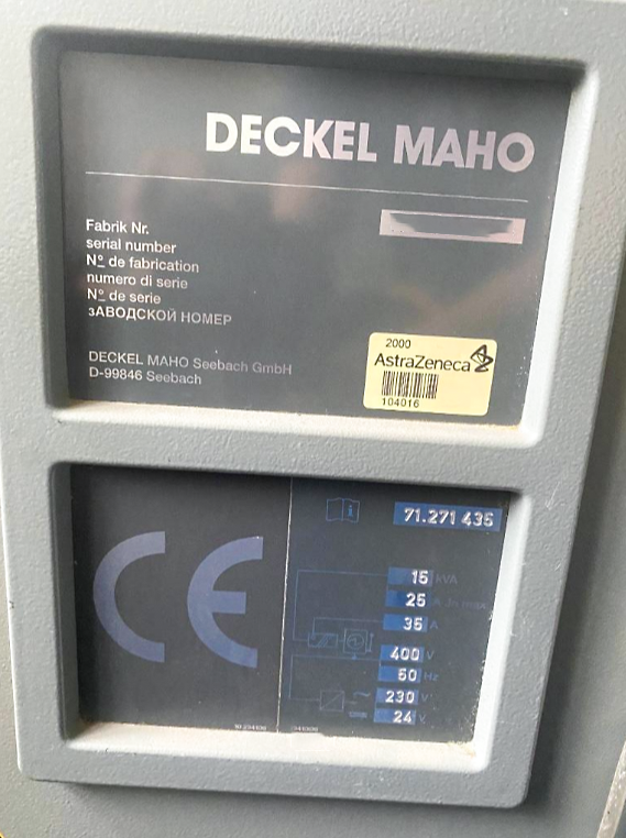 Gebruikt Deckel Maho DMU 35 M I Verticaal bewerkingscentrum I 2000