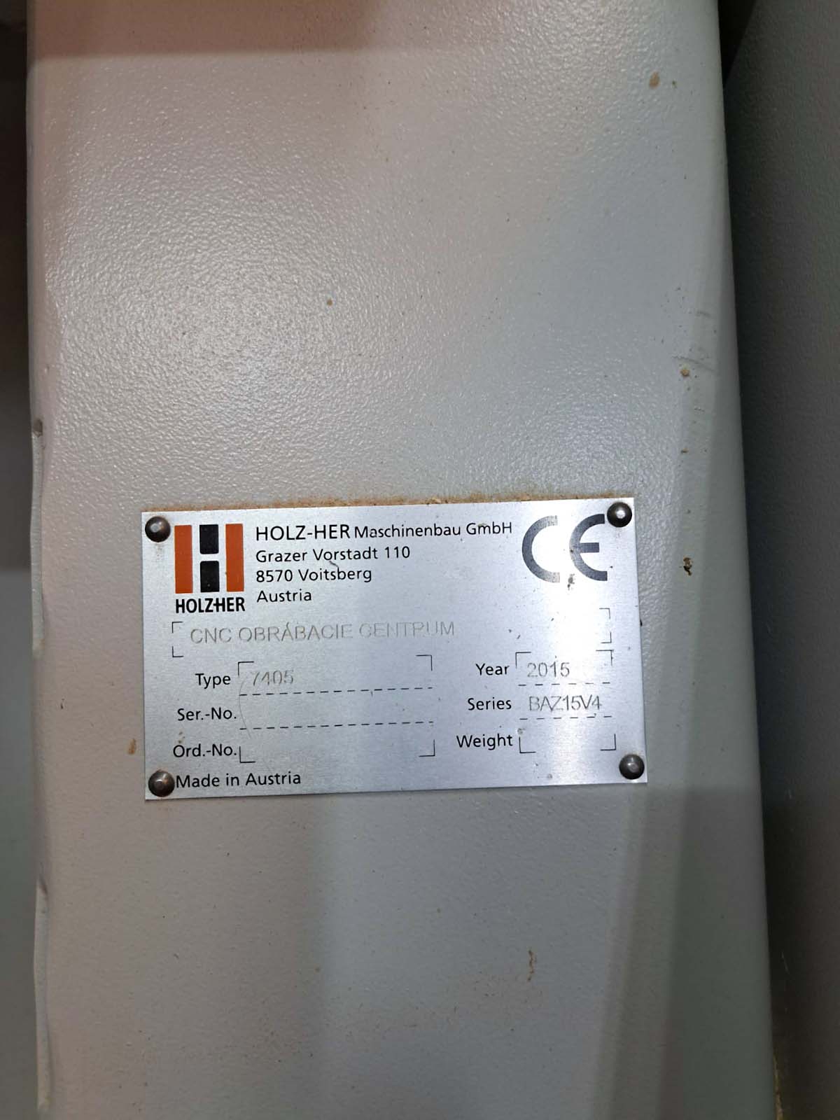 Usado Holzher Evolution 7405 - Centro de Mecanizado CNC - 2015