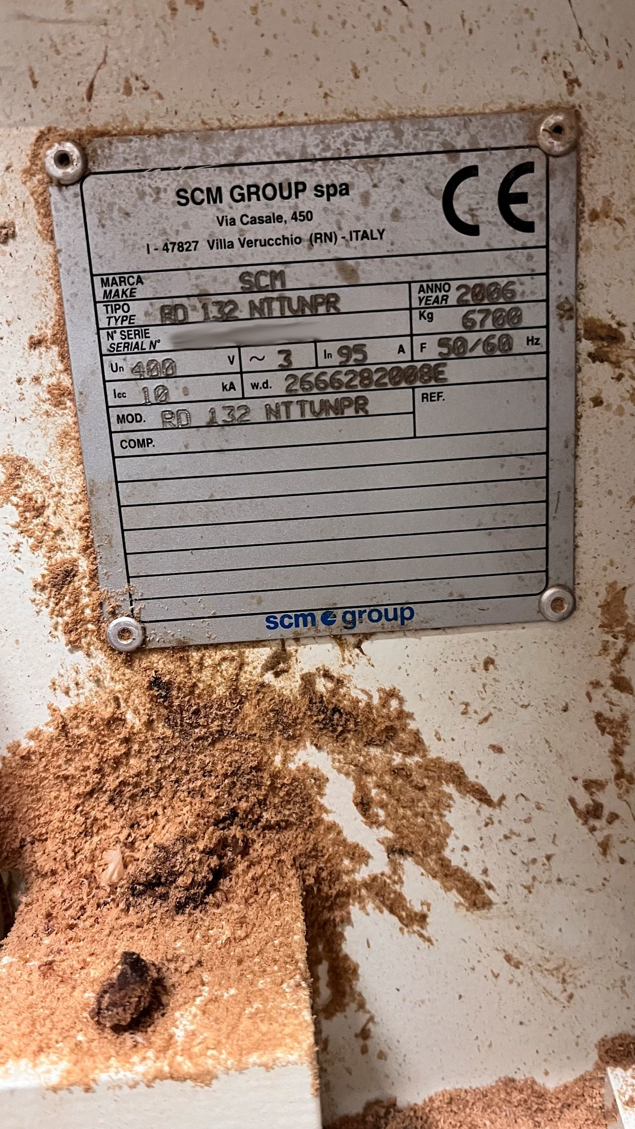 Used SCM Record NT 132 Prisma I CNC Machining Center