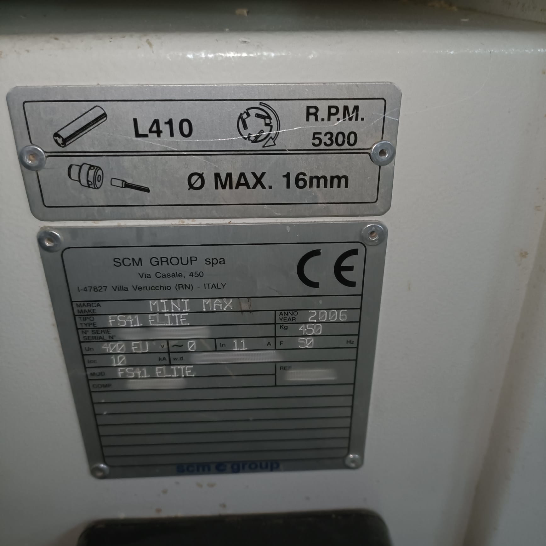 Used SCM Mini Max FS41 Elite I Planer Thicknesser I 2006