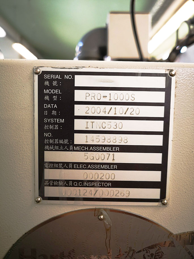 Gebruikt Hartford Pro 1000 S - Verticaal bewerkingscentrum - 2004