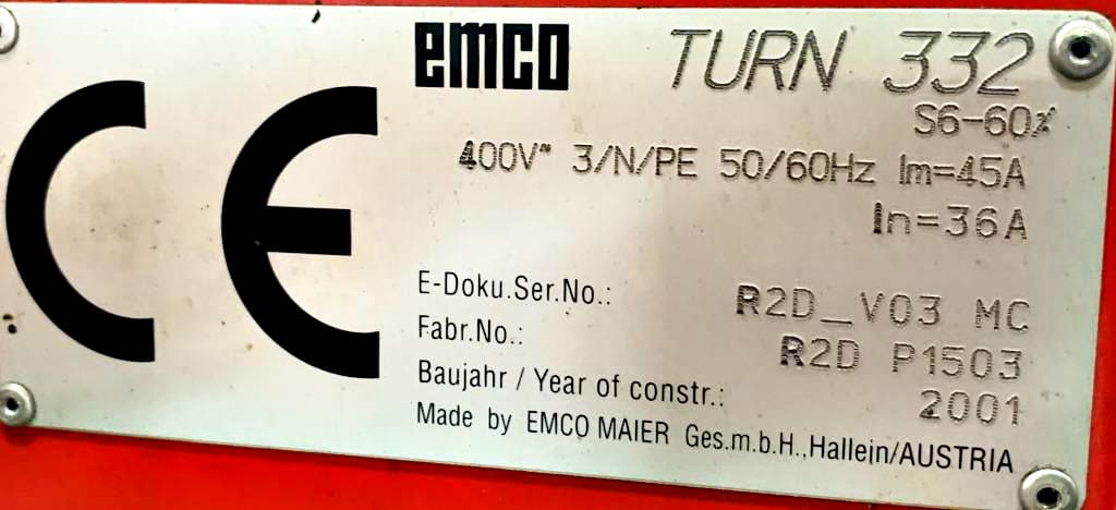 Gebruikt Emco draaibank 332 - CNC-draaibank - 2001