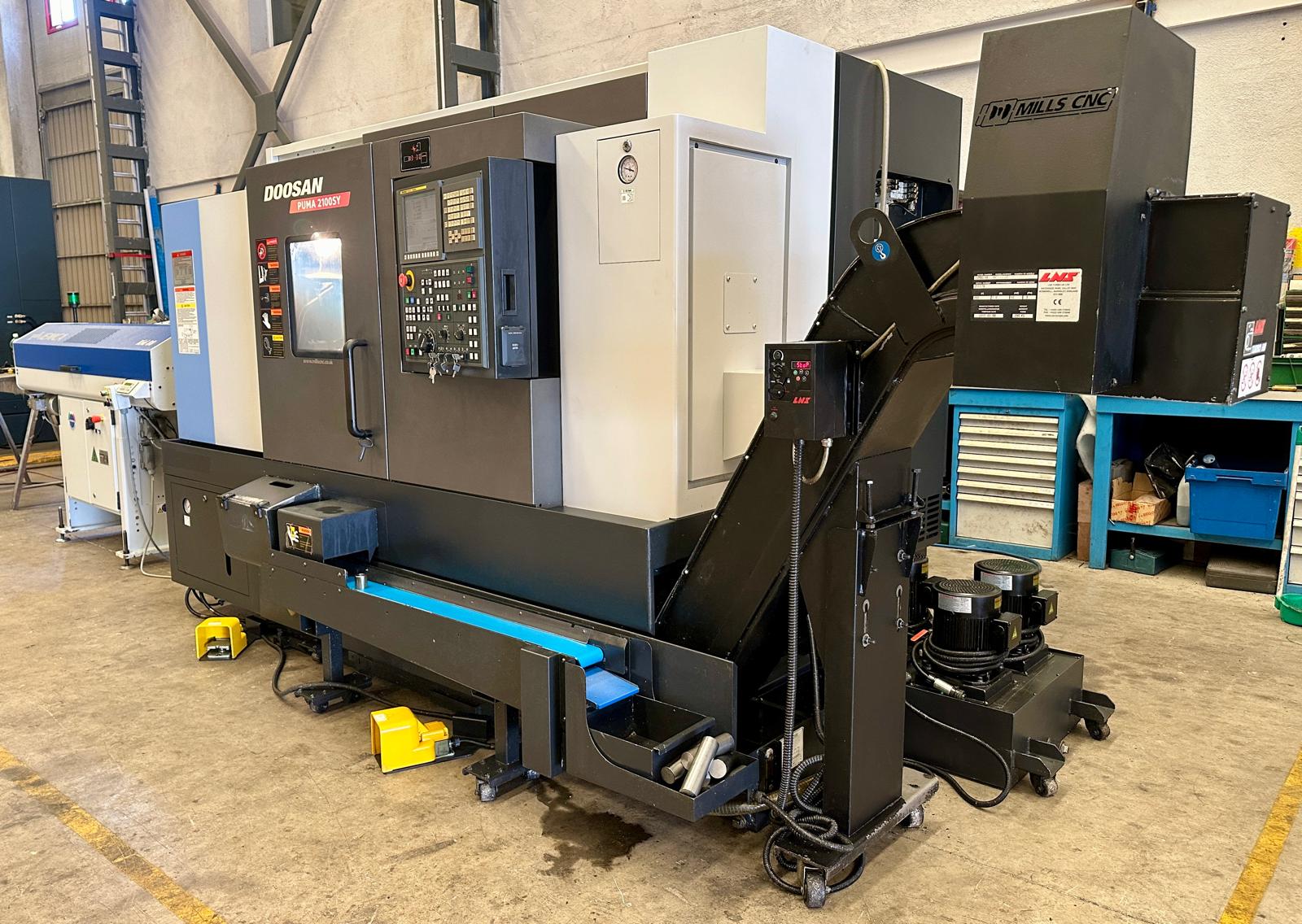 Used Doosan Puma 2100SY I CNC Lathe