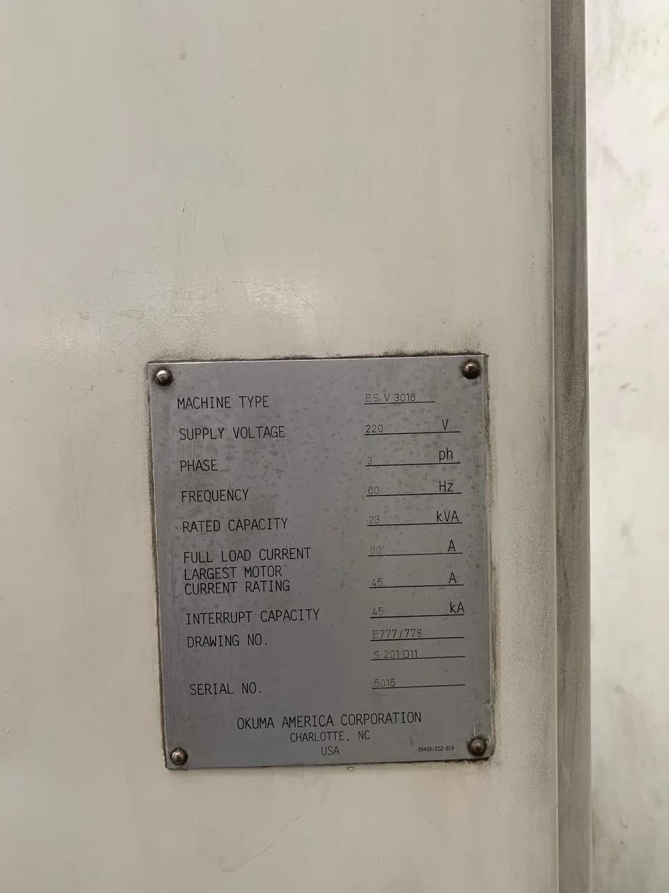 Gebruikt Okuma ESV-3016 I Verticaal Bewerkingscentrum