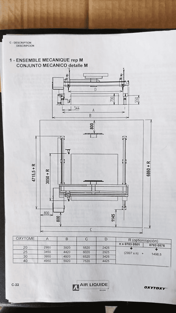 Usado Oerlikon Oxytome B 20 - Corte por Plasma
