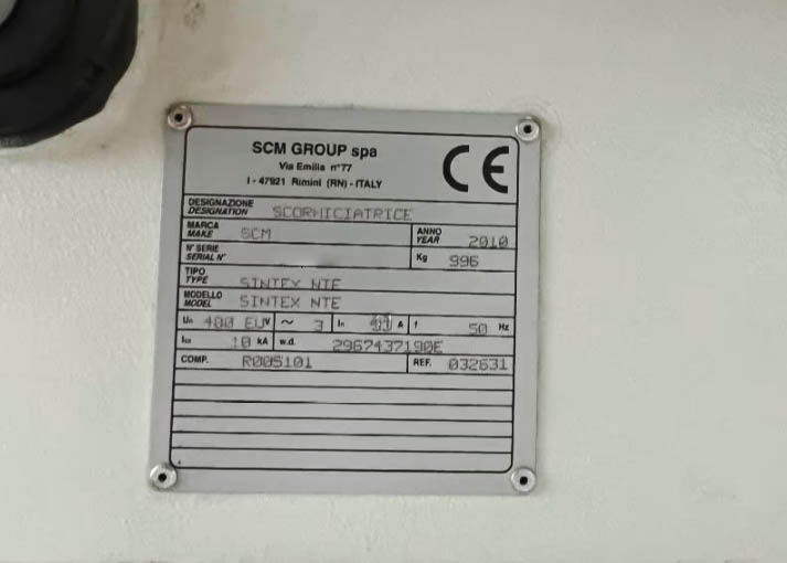 Usado SCM Sintex NTE - Fresadora de Cuatro Lados - 2010