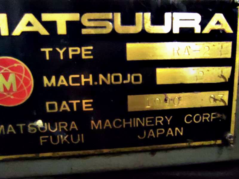 Gebruikt Matsuura RA2 - CNC Verticale bewerkingscentra - 1990