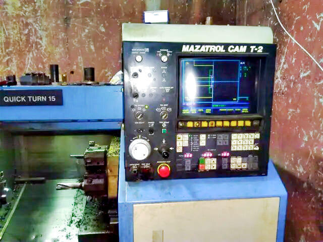Used Mazak quick turn 15 - CNC Lathe - 1988