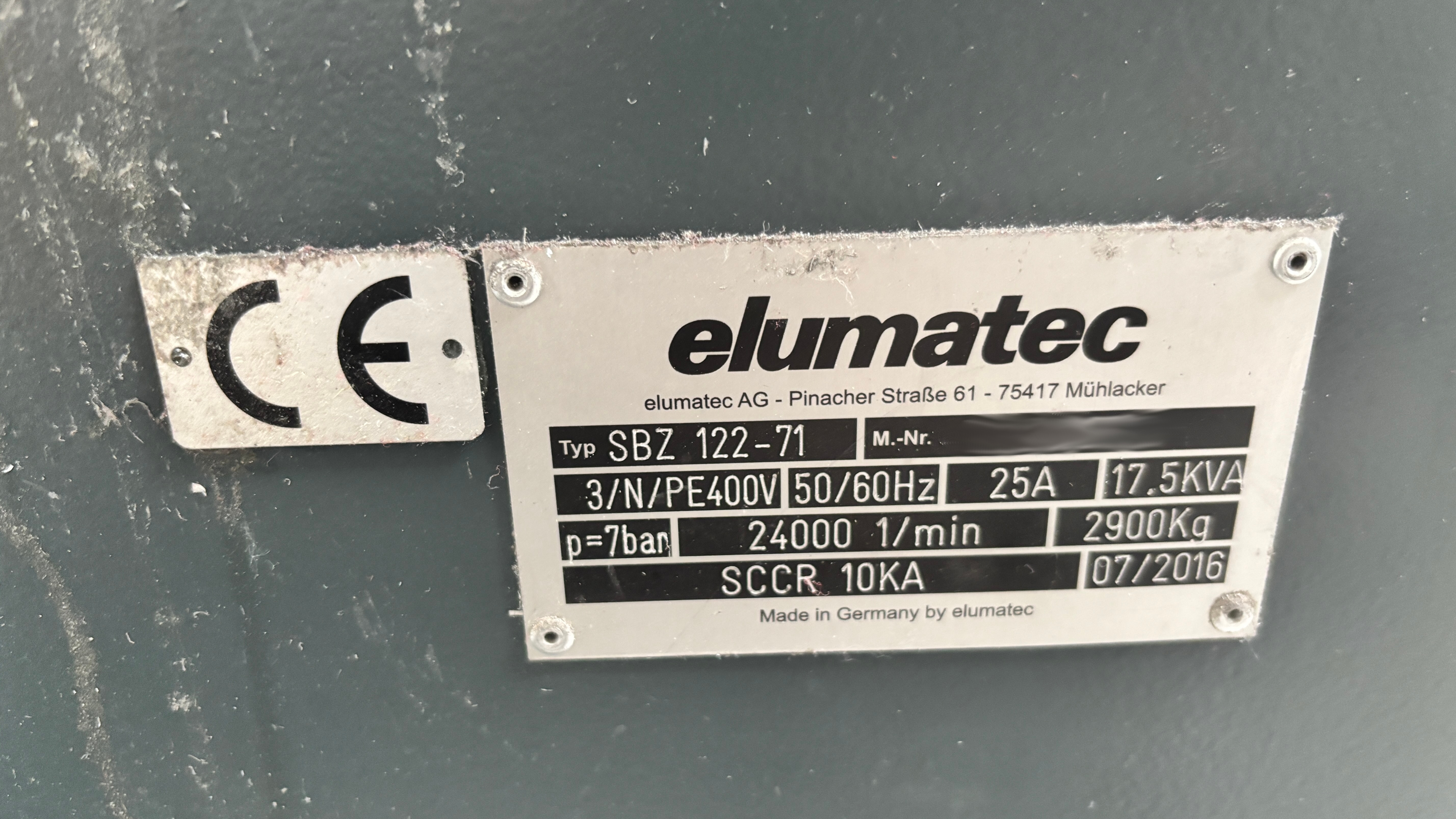 Used Elumatec SBZ 122/71 I Profile Machining Centre I 2016