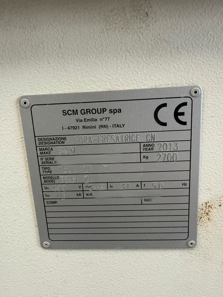 Used SCM Tech Z1 I CNC Machining Center I 2013
