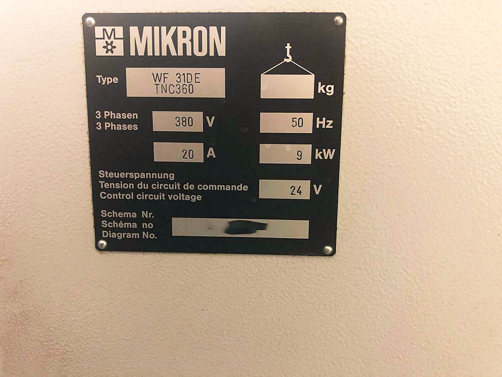 Gebruikt Mikron WF 31 DE - CNC Freesmachine - 1993