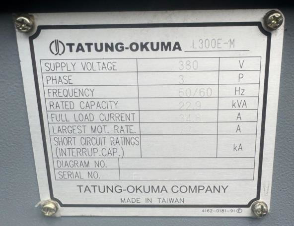 Used Okuma Genos L300 E-M I CNC Lathe I 2015