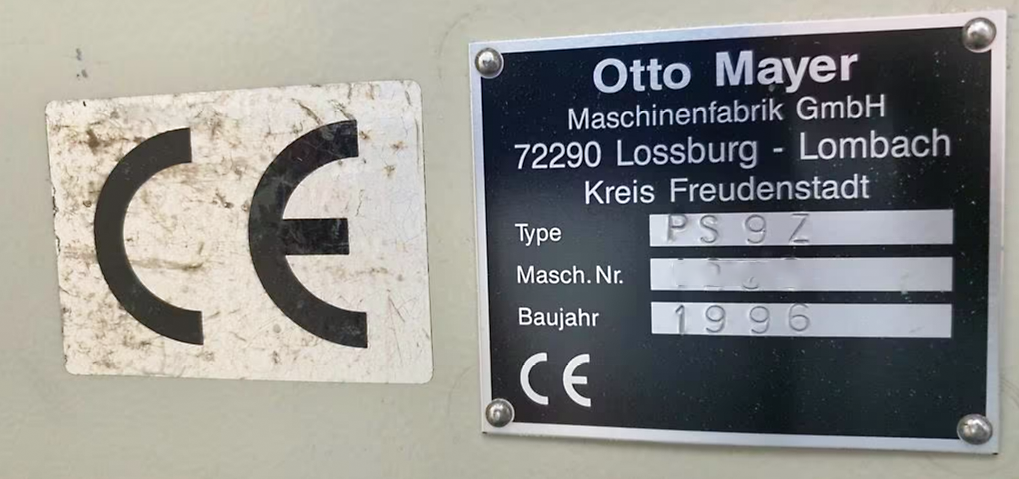 Used Mayer PS 9 Z - Panel Saw - 1996