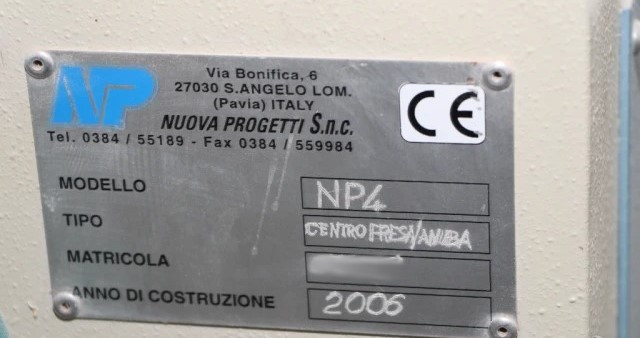 Used Nuova Progetti NP4 I CNC Machining Center I 2006