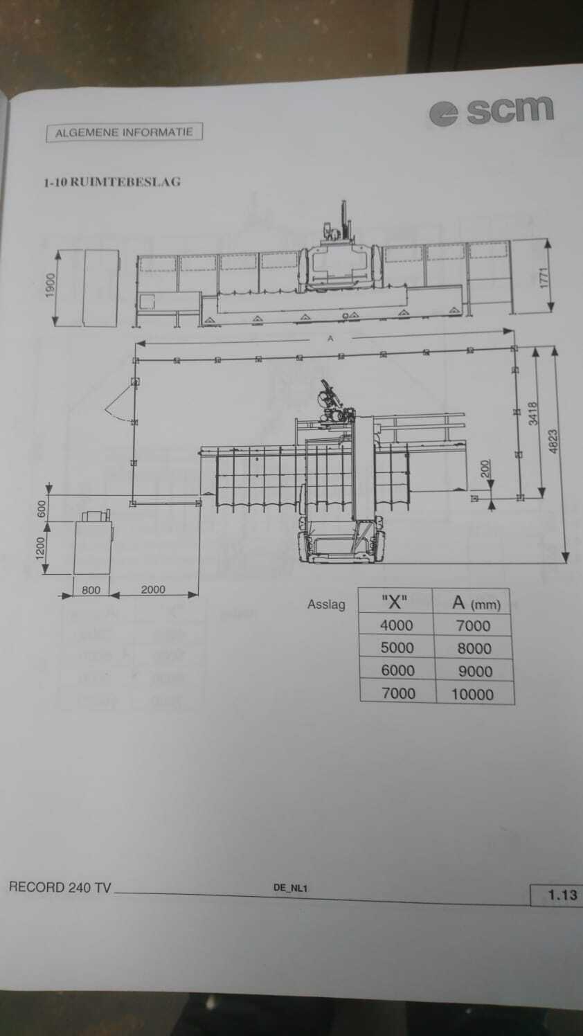 Gebruikt Scm Record 240 TV - CNC Bewerkingscentra -2002