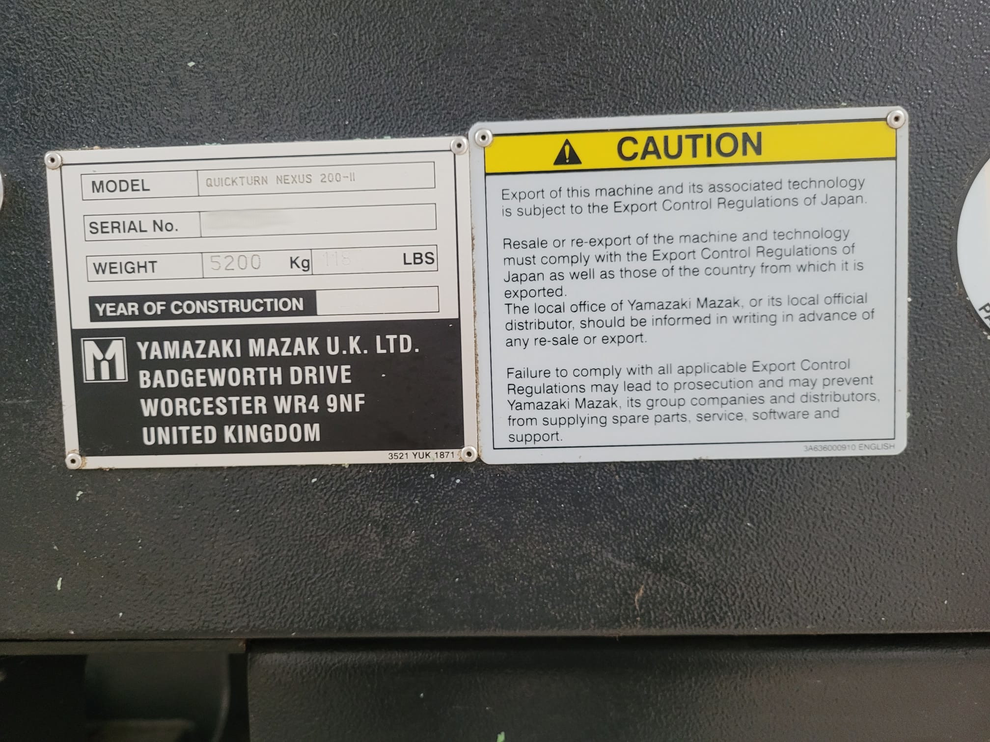 Used Mazak Quick Turn Nexus 200-II I CNC Lathe I 2007