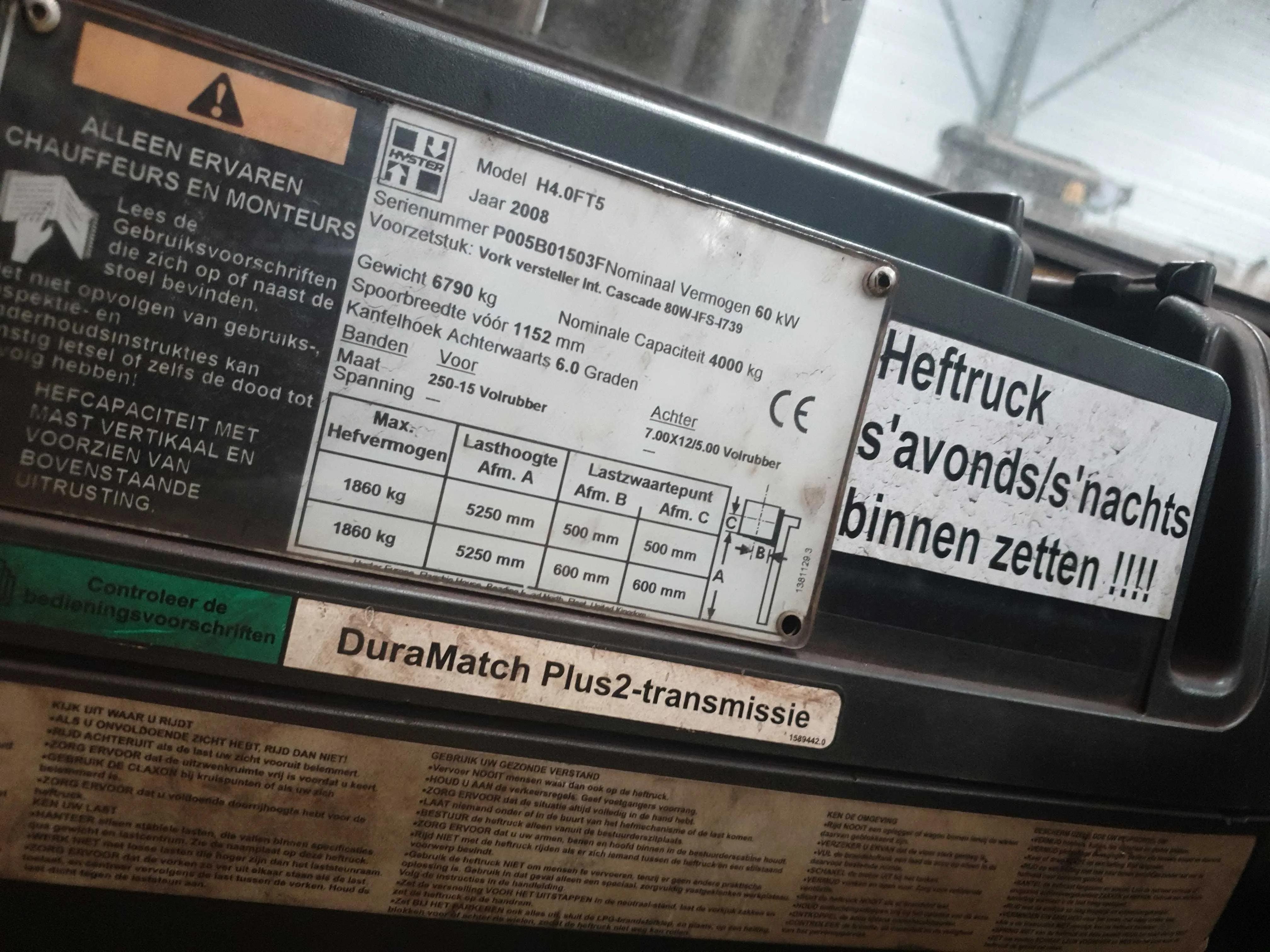 Usado Hyster H4.0FT5 I Carretilla elevadora