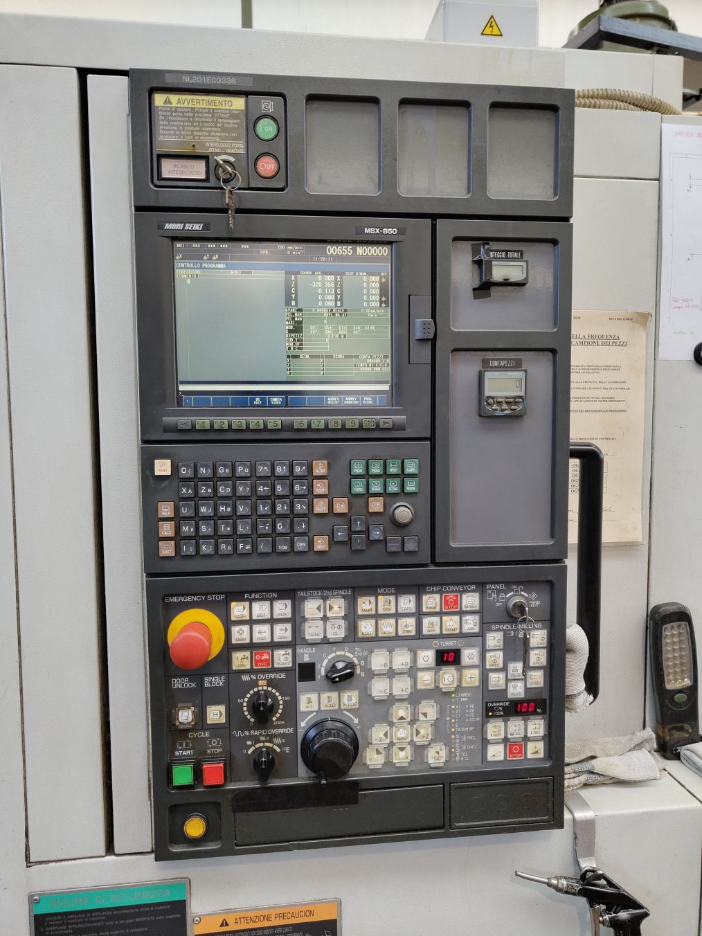 Used Mori Seiki NL 2000 SY/500 I CNC Lathe I 2005