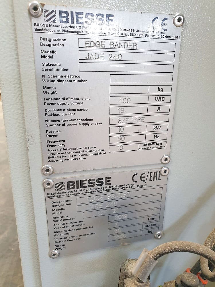 Usado Biesse Jade 240 - Biselado - 2019