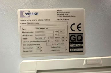 Gebruikt Homag BHX 050 Optimat I Verticale CNC-bewerkingscentrum I 2012