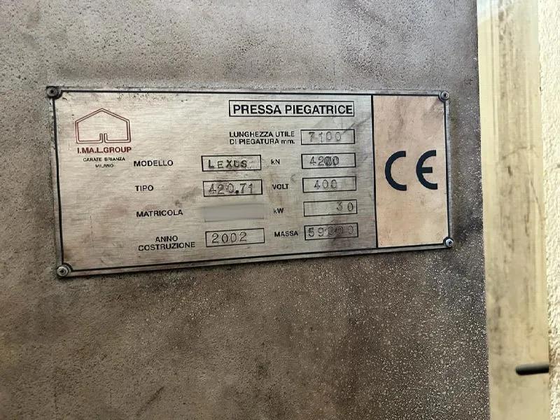 Used IMAL Lexus I Press Brake