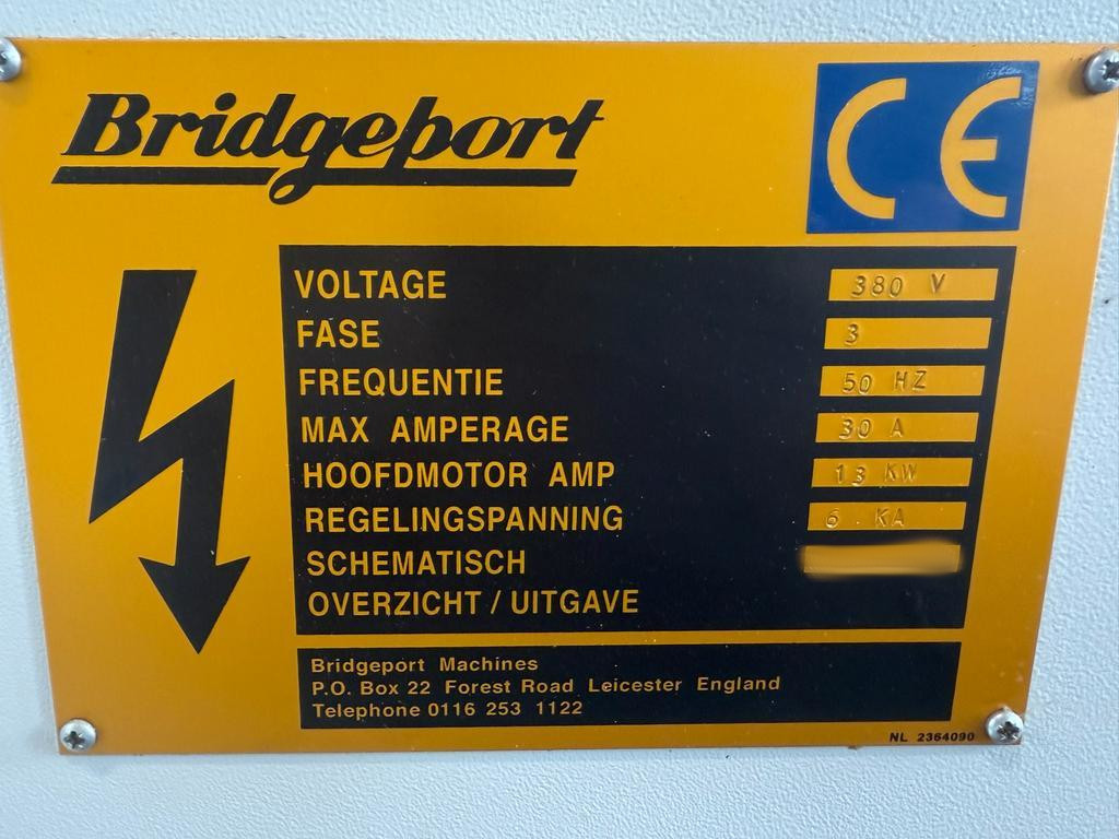 Used Bridgeport VMC 1000 XP I Vertical Machining Center I 2002