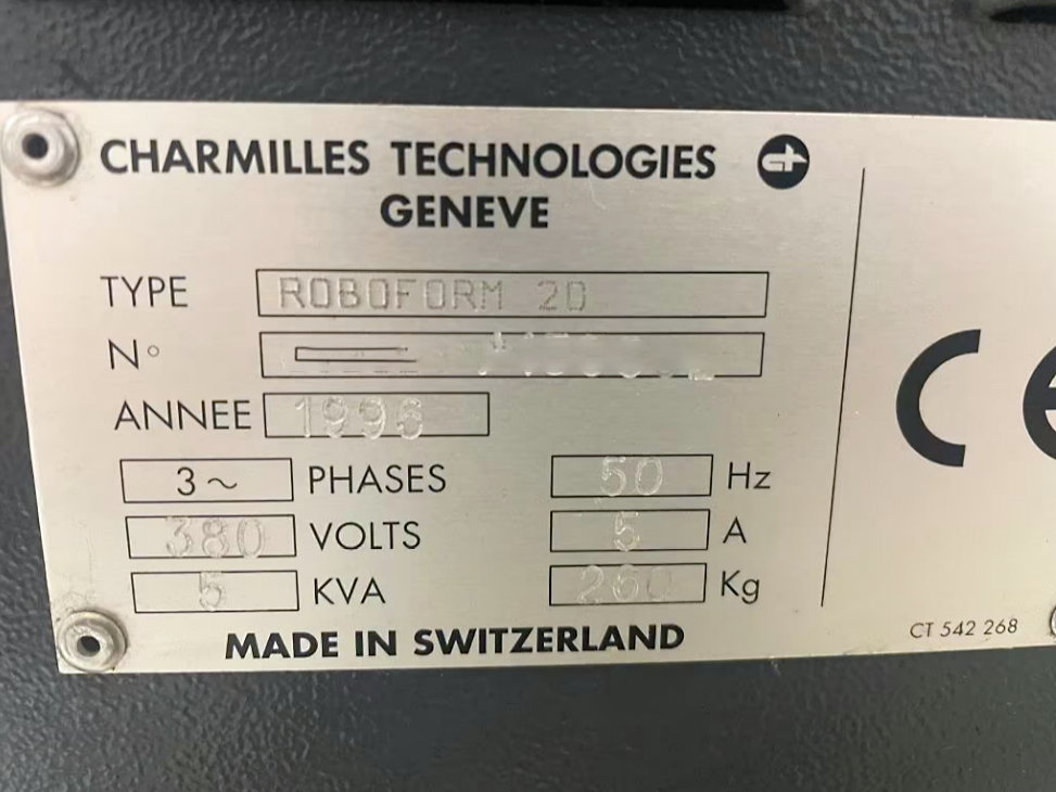 Usado Charmilles Roboform 20 - Máquina EDM - 1996