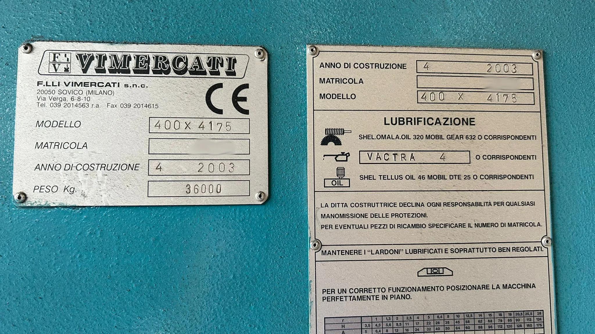 Gebruikt Vimercati PHS 400/4175 I Persbank