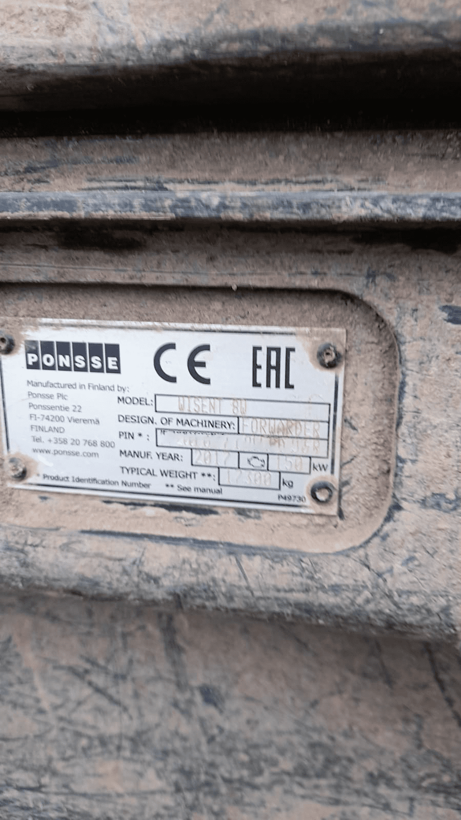 Used Ponsse Wisent 8-Wheeler - Forwarder - 2017