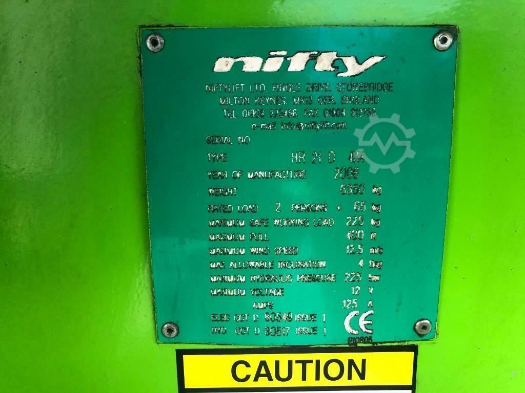 Gebruikt NIFTYLIFT HR21