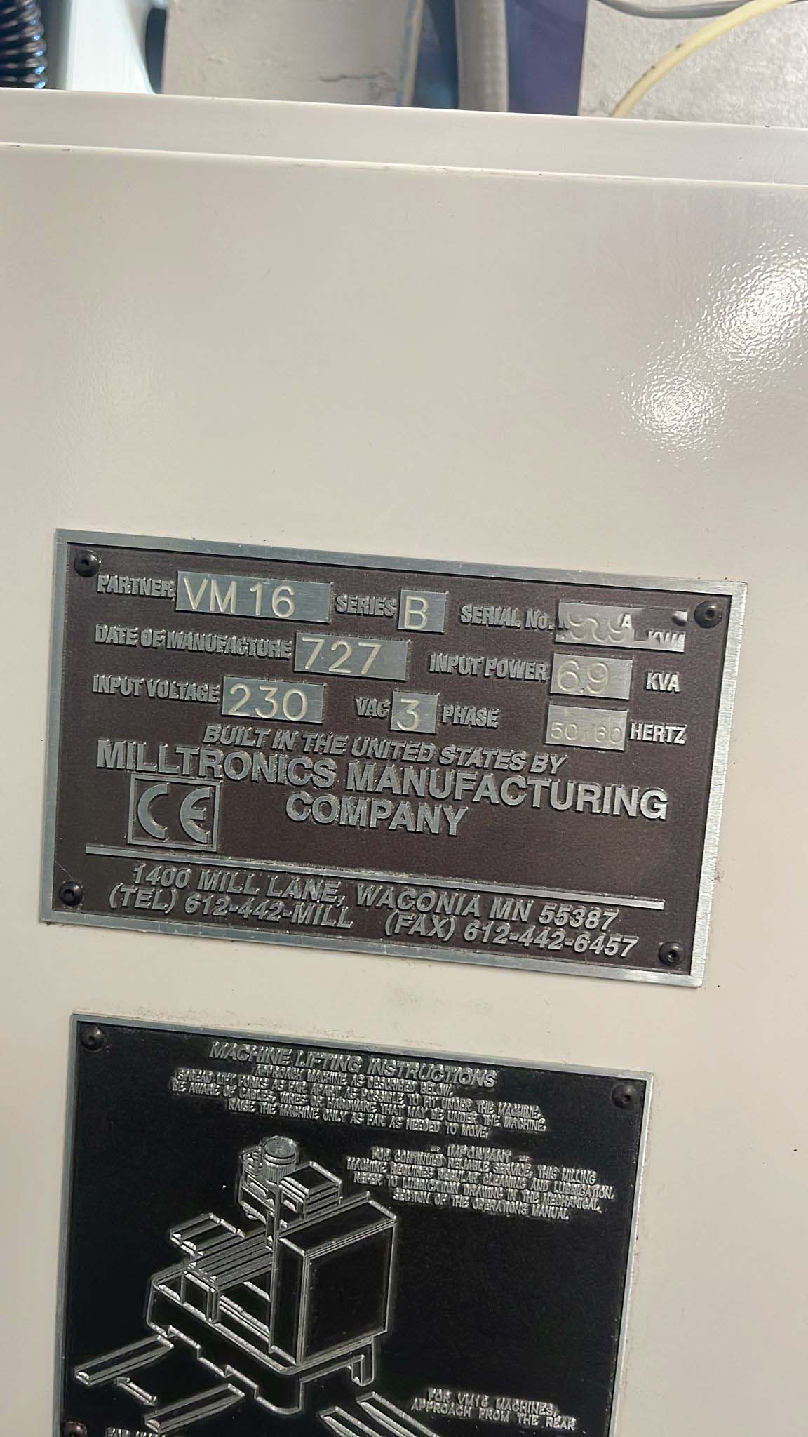 Gebruikt Milltronics VM-16 - Verticaal bewerkingscentrum - 1997