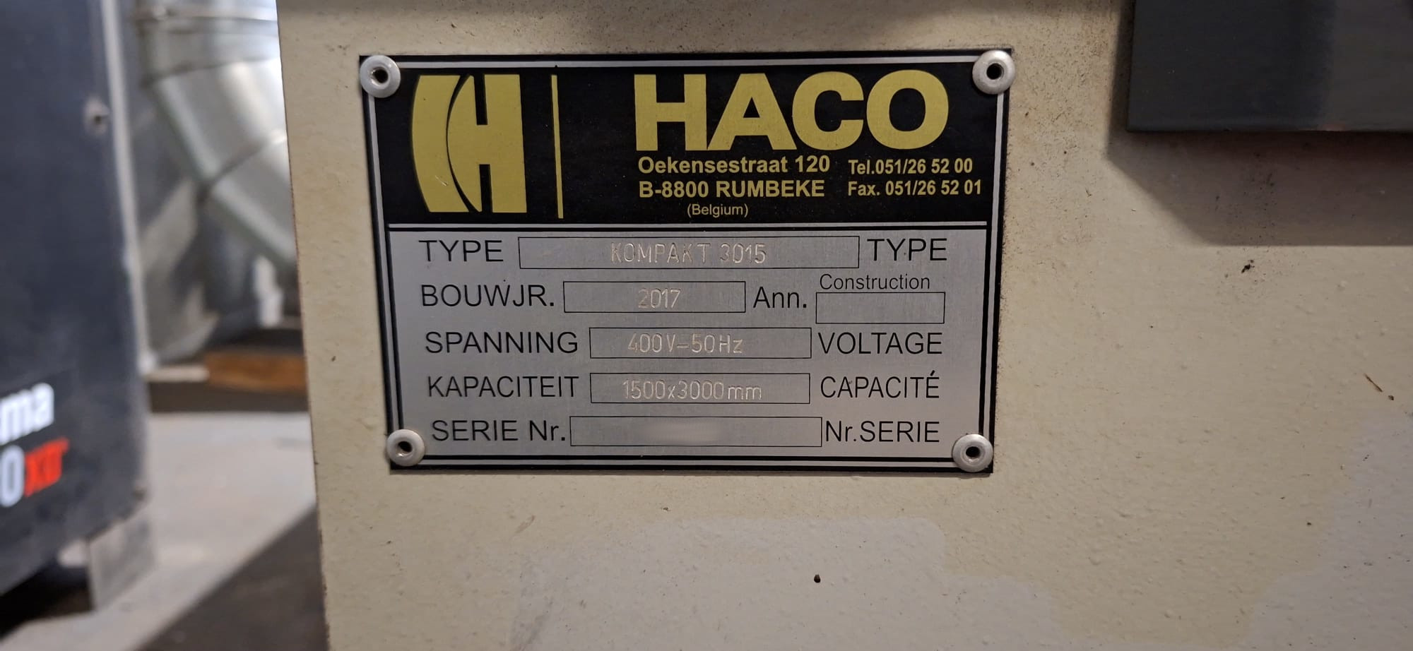 Used Haco Kampact 3015 I Plasma Cutting I 2017
