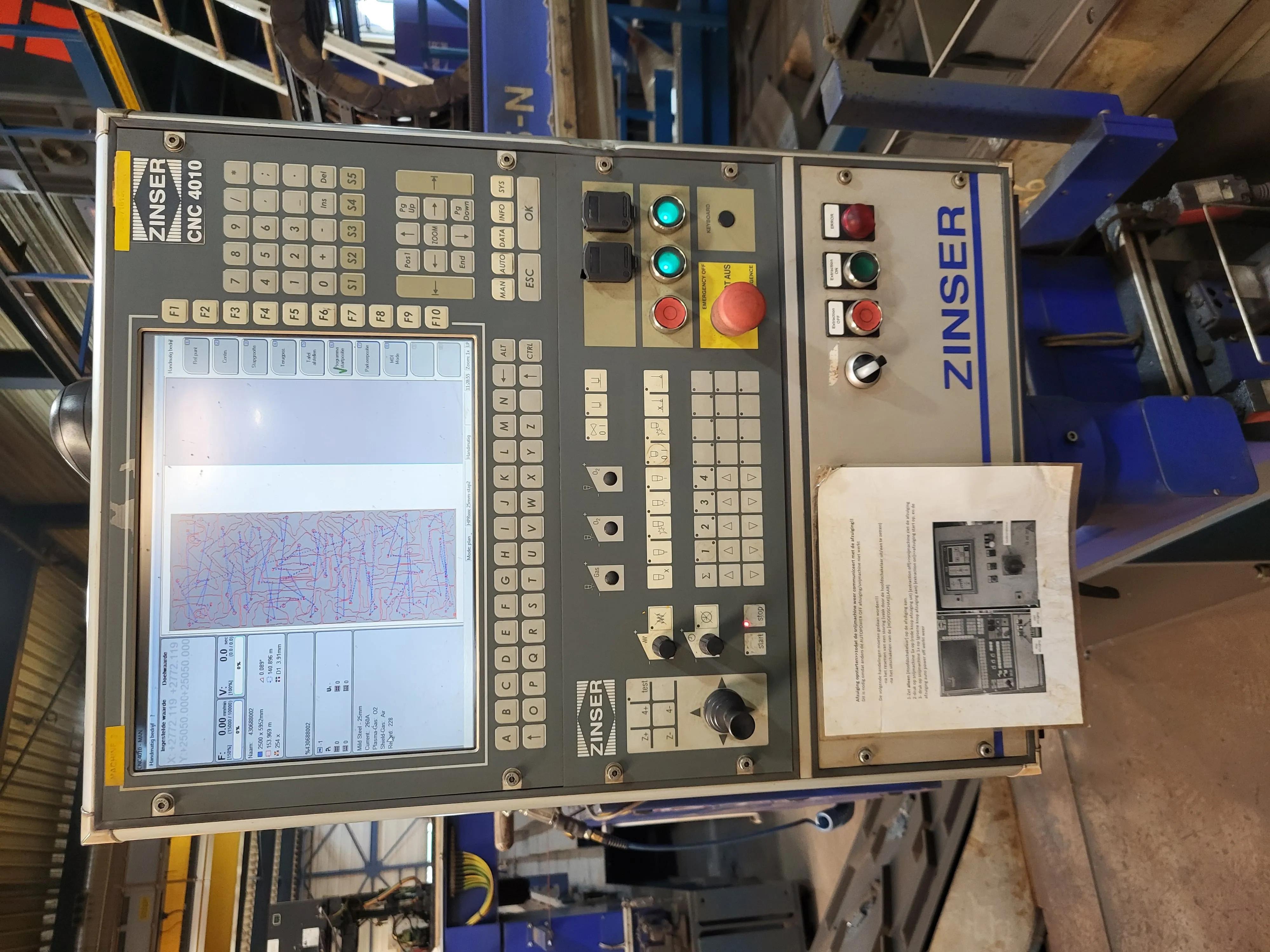 Usado Zinser 2425N I Plasma Cutting