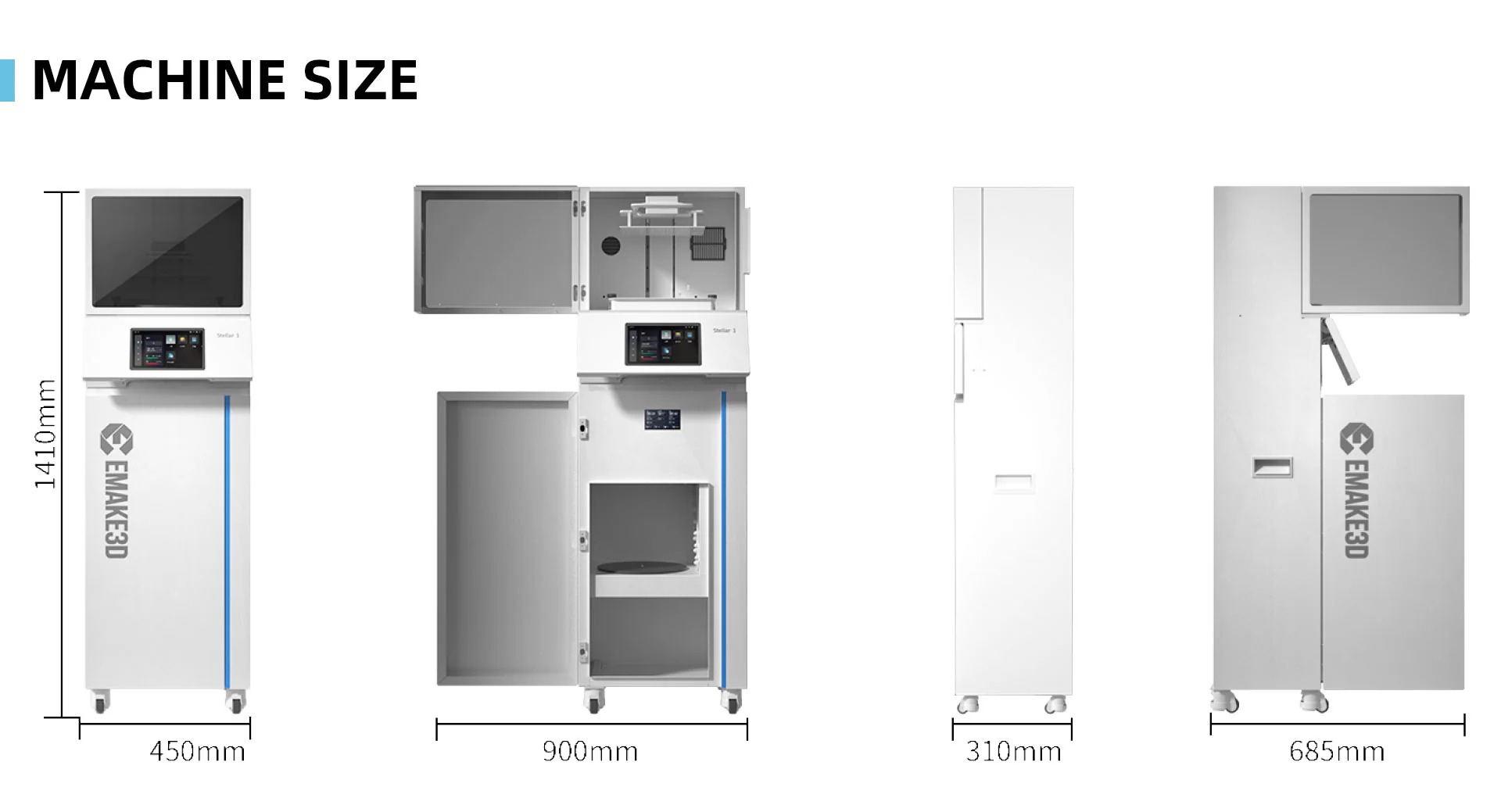 EMAKE3D Stellar 1 I High Dimensional Accuracy Printer
