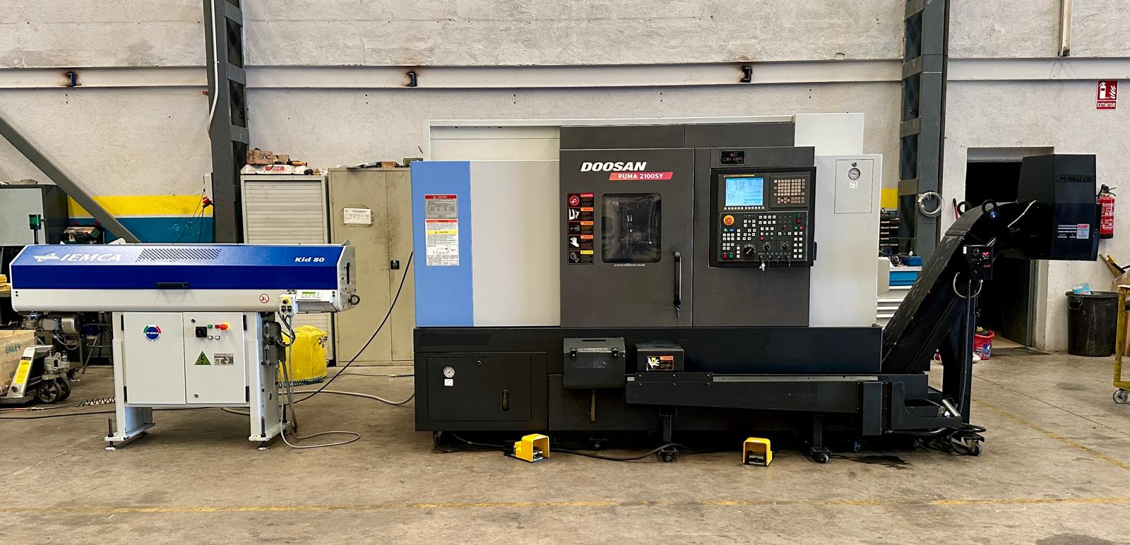 Used Doosan Puma 2100SY I CNC Lathe