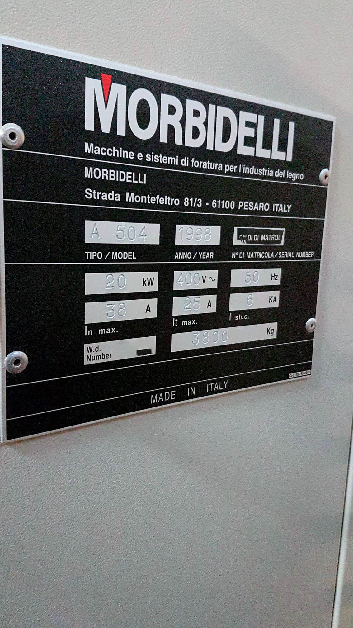 Usado Morbidelli Author 504 - Centros de mecanizado CNC - 1998