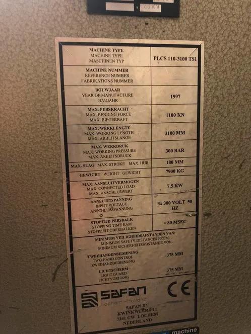 Gebruikt Safan PLCS 110-3100 TS1 I Persbank