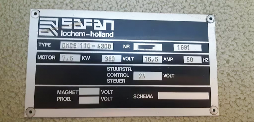Used Safan DNCS 110-4300 - Press Brake - 1991