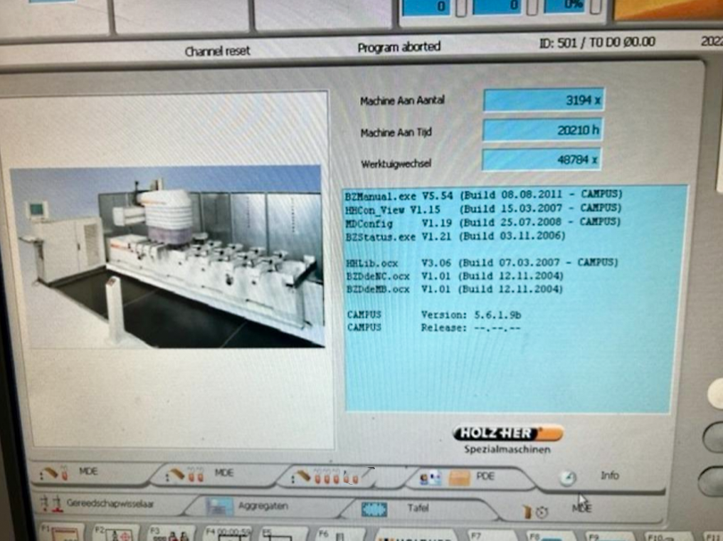 Gebruikt Holzher Pro-Master 7123 - CNC Bewerkingscentrum - 2009