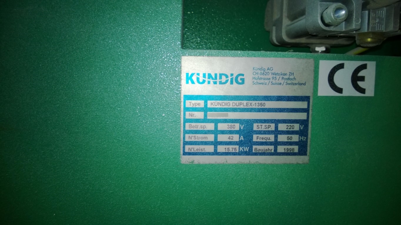 Usado KUNDIG DUO 1350